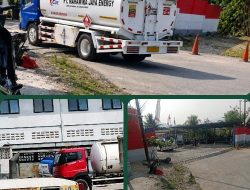 Truk Tangki PT MJE Kirim Solar ke PT MPS, Akses Awak Media Sempat Dihalangi dan Ditawari Uang Rokok