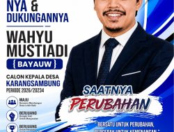 Calon kandidat Kepala Desa, Wahyu Mustiadi Ikuti Kontestasi dengan Semangat Demokrasi